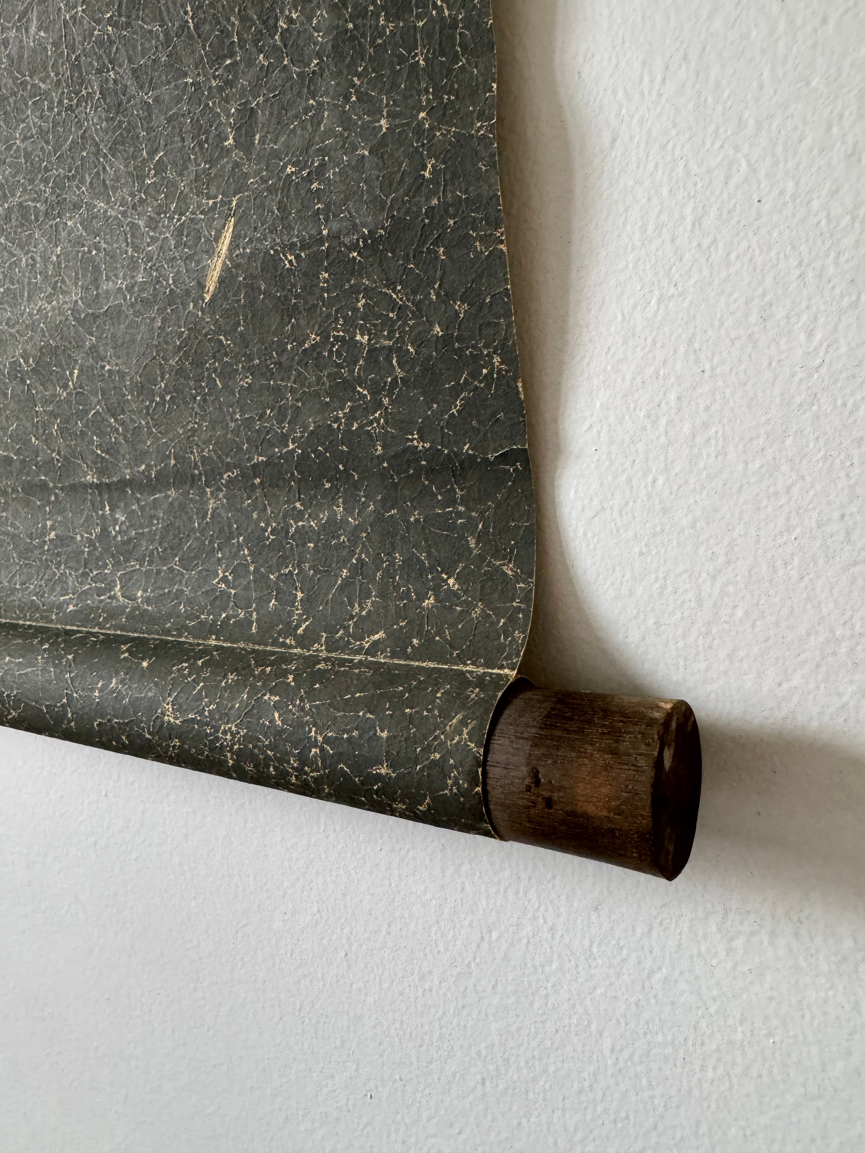 Vintage Japanese Calligraphy & Bird Hanging Scroll