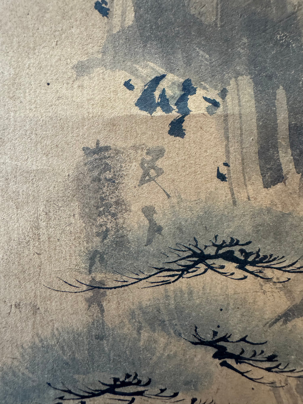 Japanese Hanging Scroll Painting – Sunrise and Pine, Ikyo, Nagaoka Domain Official Painter