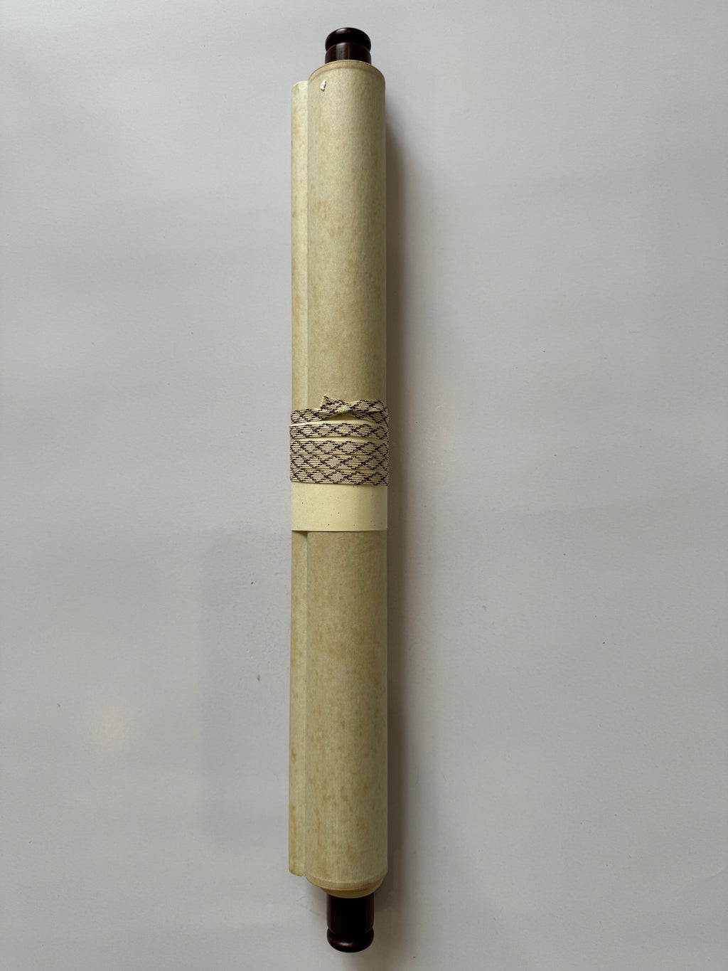 Vintage Japanese Calligraphy Scroll - Handwritten Sumi Poetic Script on Washi Paper