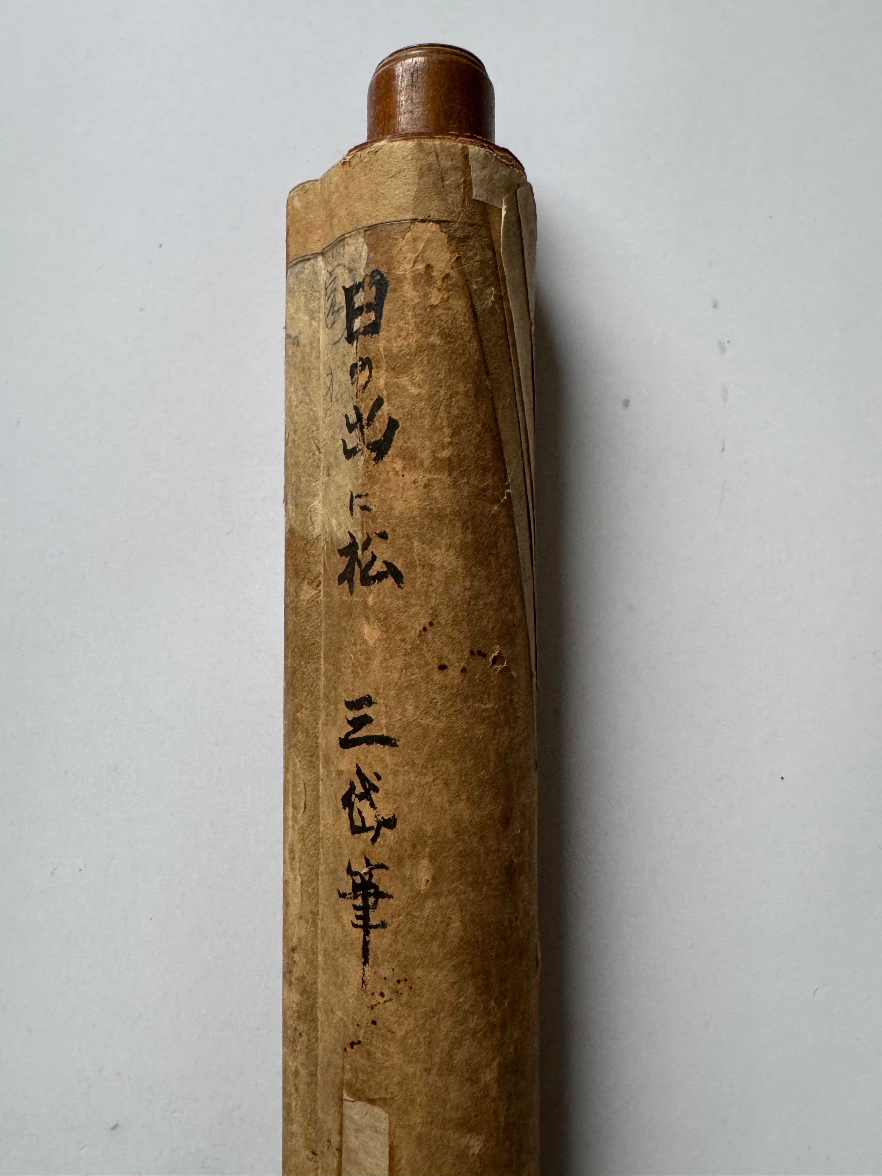 Antique Japanese Pine Tree Hanging Scroll – Edo Meiji Nanga Literati Ink Painting Kakemono
