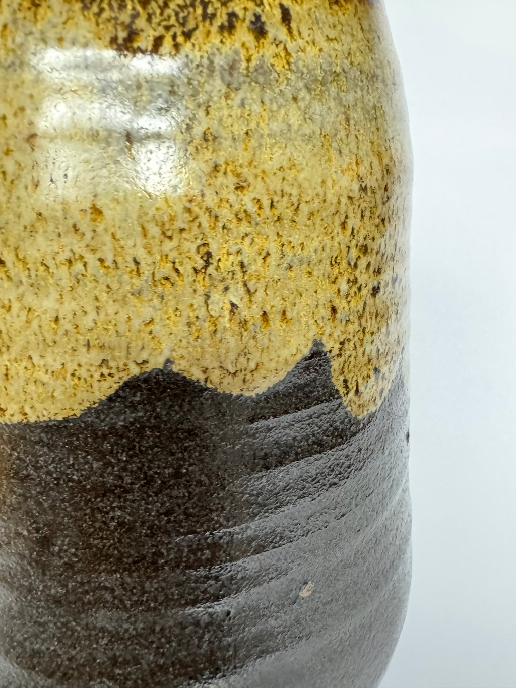 Japanese Rustic Stoneware Vase with Original Tomobako – Wabi Sabi Pottery