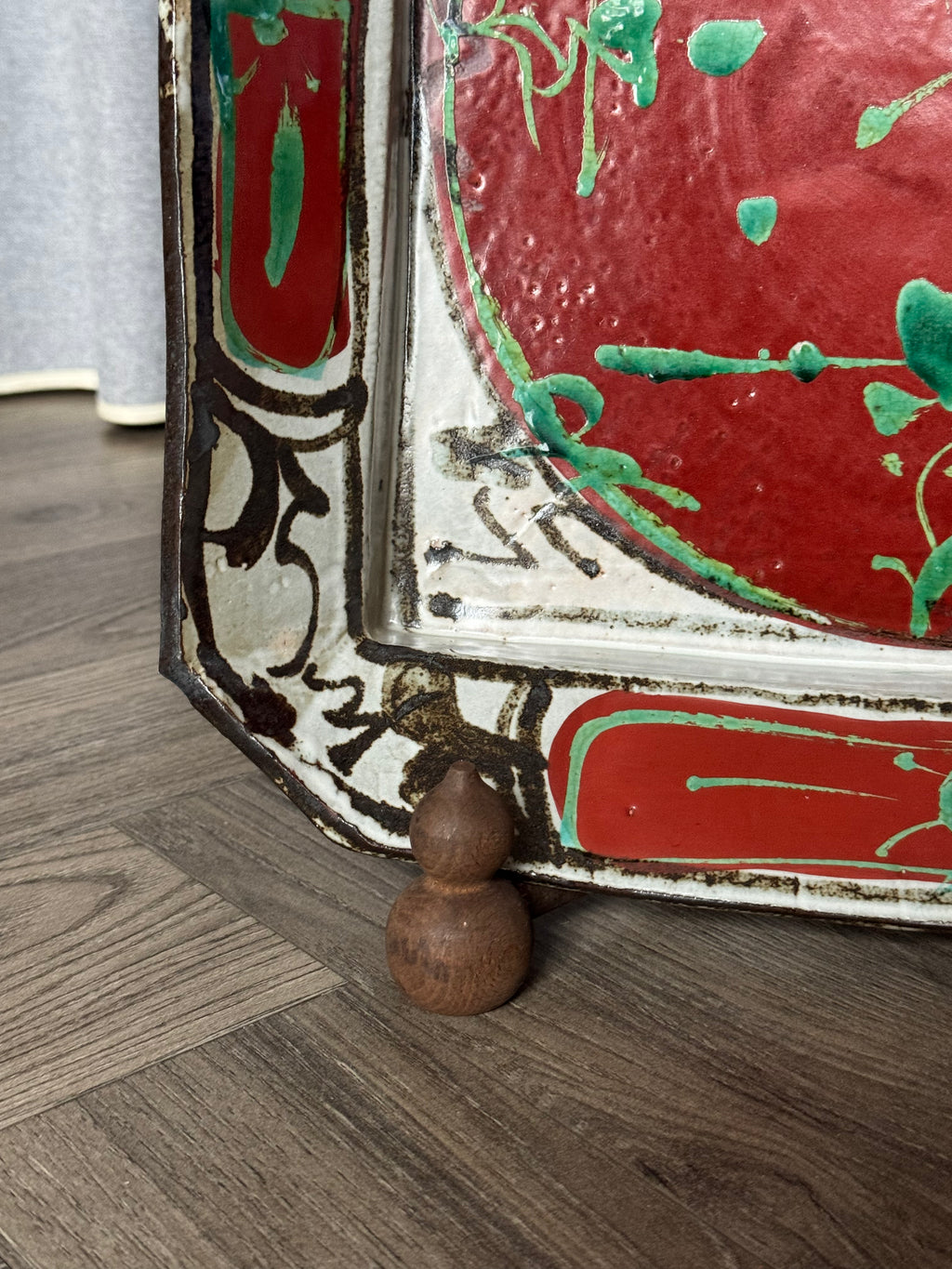 Vintage Kyoto-yaki Decorative Plate in style of Sato Binsa