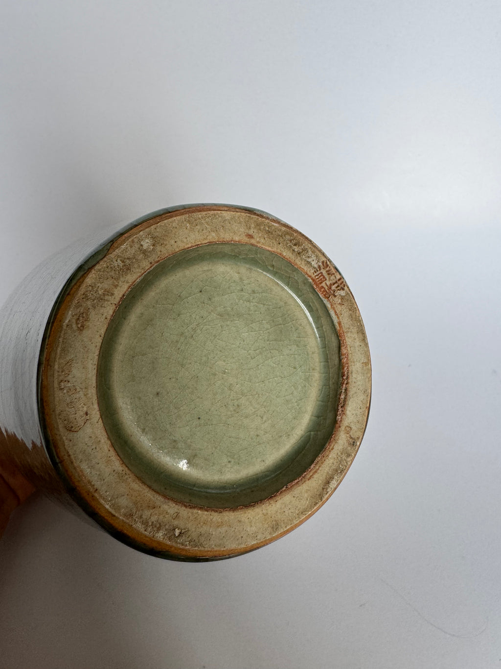 Vintage Soma Yaki Crackle Glaze Vase – Hand Thrown Japanese Pottery