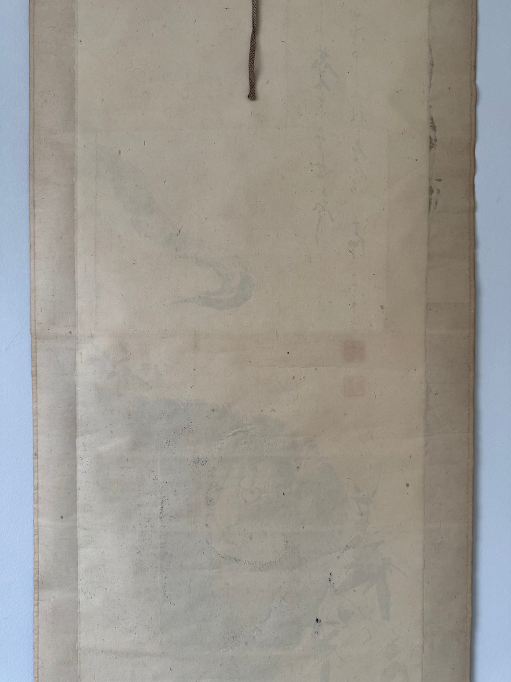 Vintage Japanese Tiger Hanging Scroll – “Mountain Tiger” by Daishin-kun sha kore