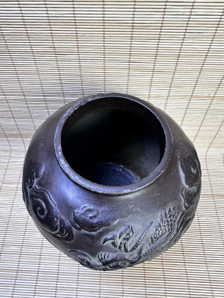 Vintage Japanese Bronze Vase, Shorinji Kempo Commemorative Dragon Urn