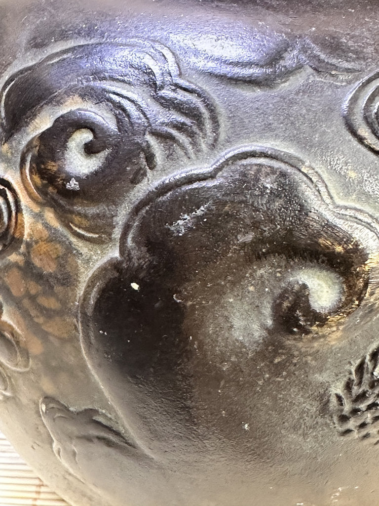 Vintage Japanese Bronze Vase, Shorinji Kempo Commemorative Dragon Urn