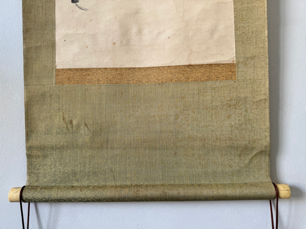 Japanese Folk Dance Hanging Scroll 1968 – “Nanten Odori” Showa Era Kakemono
