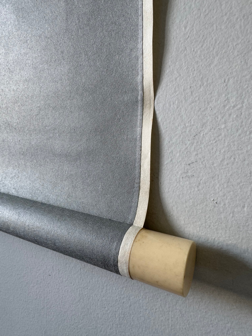 Traditional Hand-painted Calligraphy Scroll: "Peace in Solitude" Zen Art