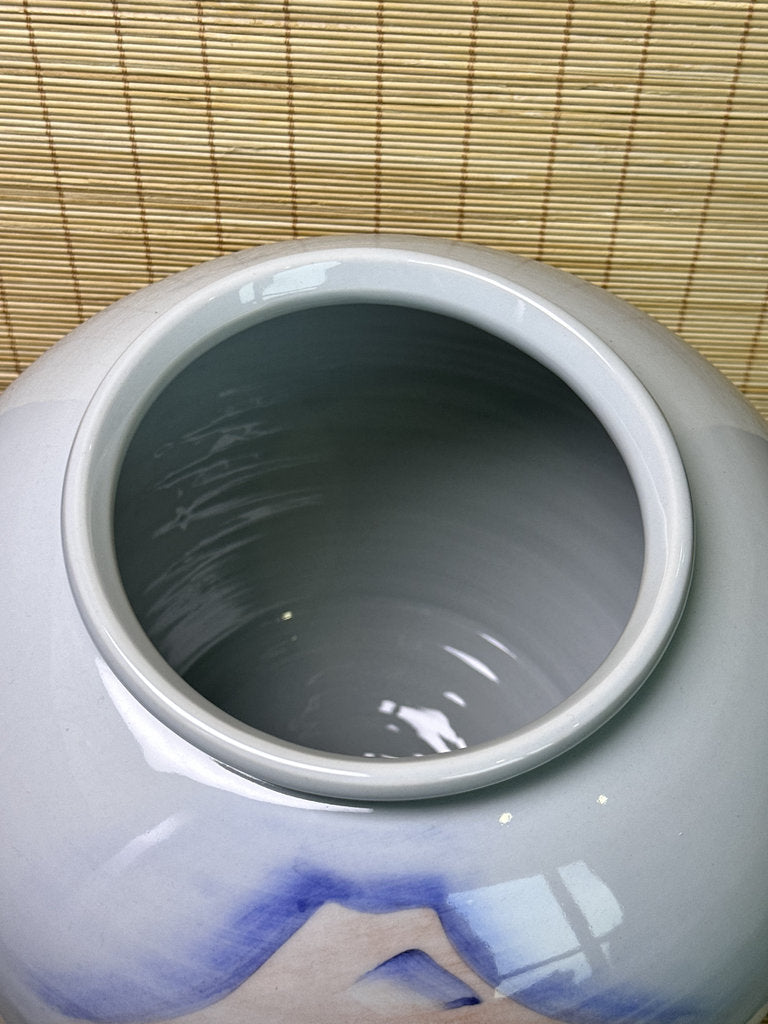 Korean Baekja Porcelain Vase, "Ai no Tsubo" 1993 Japan Charity Commission