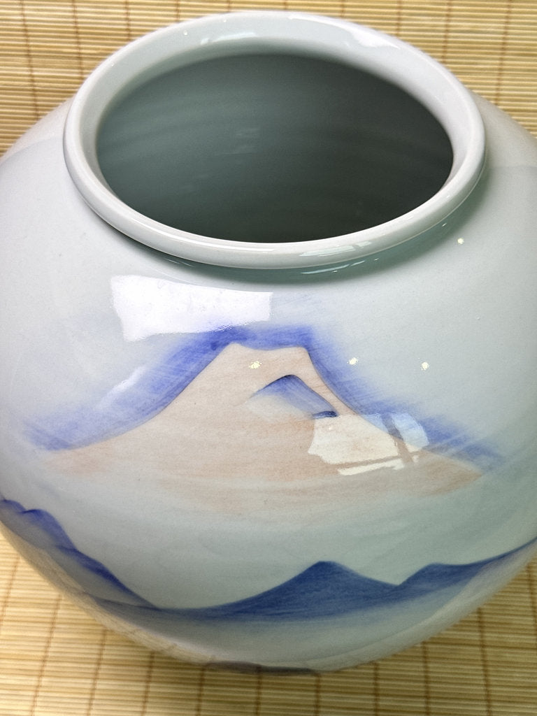 Korean Baekja Porcelain Vase, "Ai no Tsubo" 1993 Japan Charity Commission