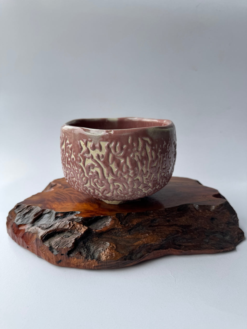 Vintage Oni Hagi Chawan – Handcrafted Japanese Hagi-Yaki Tea Bowl, Wabi-Sabi Ceramic Art