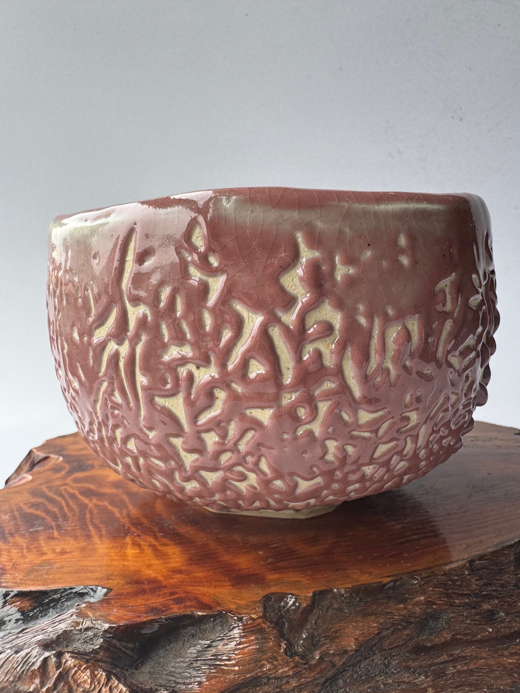 Vintage Oni Hagi Chawan – Handcrafted Japanese Hagi-Yaki Tea Bowl, Wabi-Sabi Ceramic Art