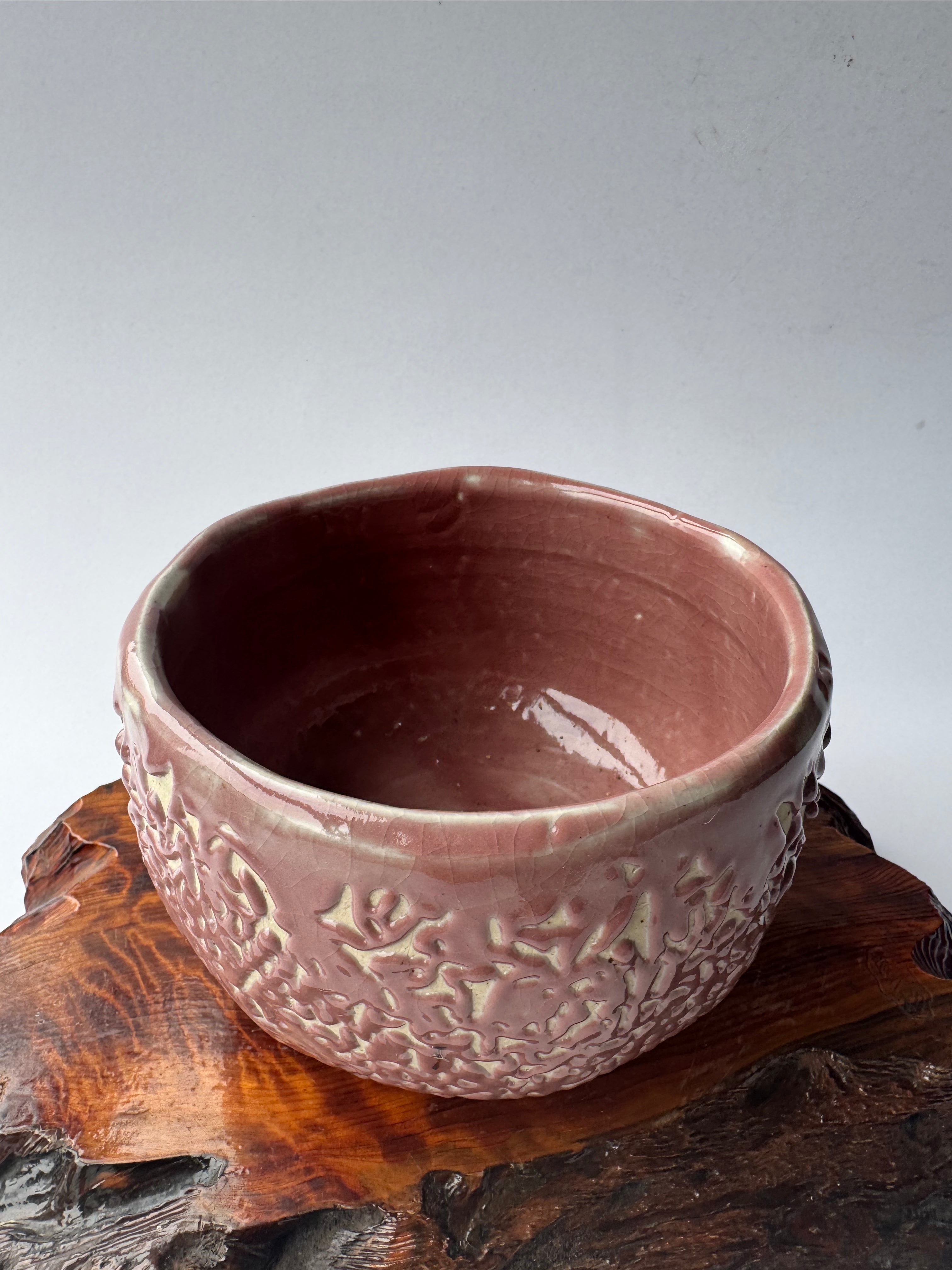 Vintage Oni Hagi Chawan – Handcrafted Japanese Hagi-Yaki Tea Bowl, Wabi-Sabi Ceramic Art