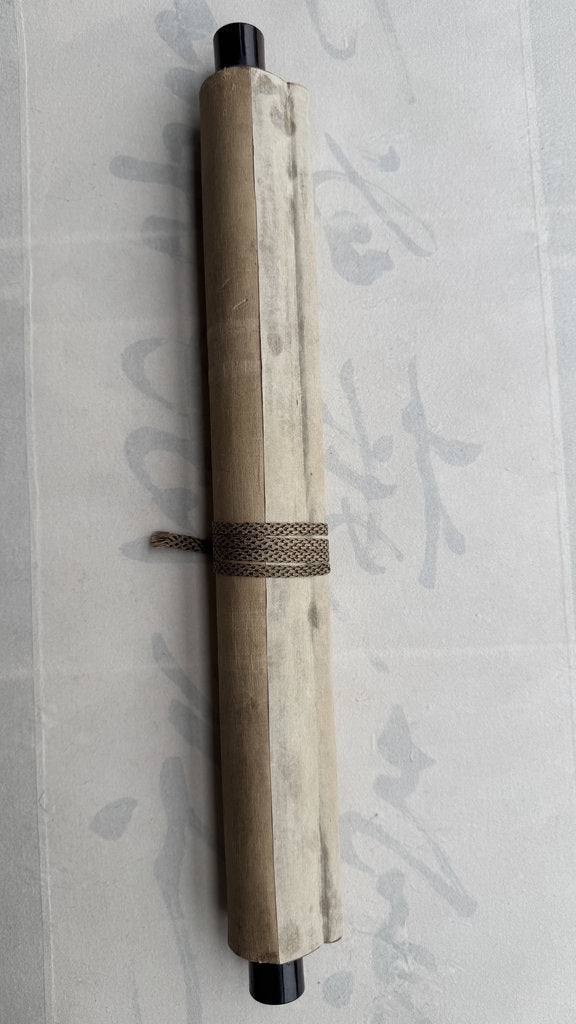 Antique Japanese Hanging Scroll — Fighting Cock & Chrysanthemum — Kacho-ga Nihonga — Signed Keibun — Maruyama-Shijō School