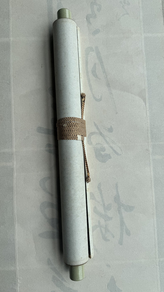 Vintage Japanese Hanging Scroll - "Summer Mountain Stream" - Dated Shōwa Kinuinu (1934) - Kanō-Nanga Sansui - Signed Kodō