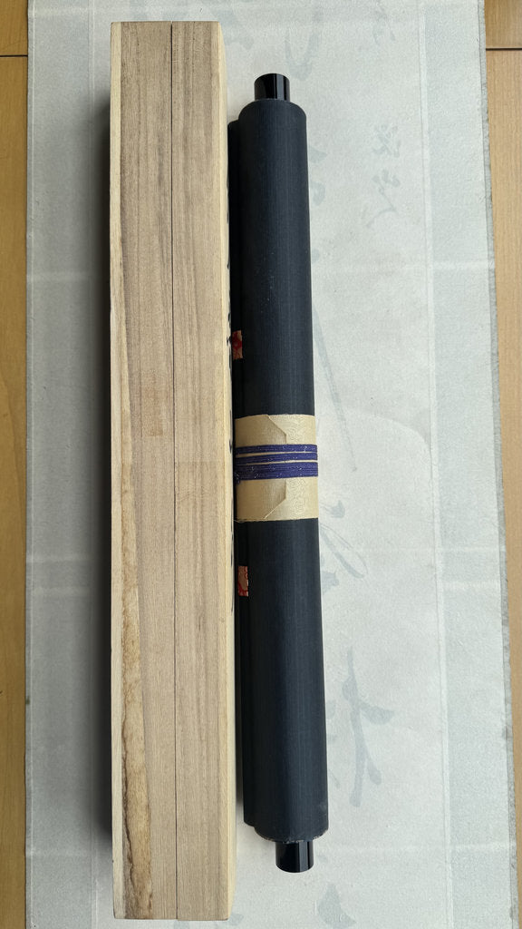 Vintage Japanese Hanging Scroll - "Namu Amida Butsu" - Nembutsu Calligraphy - Pure Land Buddhism - Signed Nanyō - Monumental Brushwork