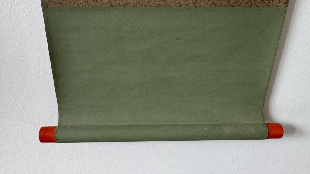 Japanese Zen Calligraphy Scroll Kakemono Genshin Nyo Tsuki Mind Moon Sosho Cursive Signed Vintage Hanging Scroll Wall Art