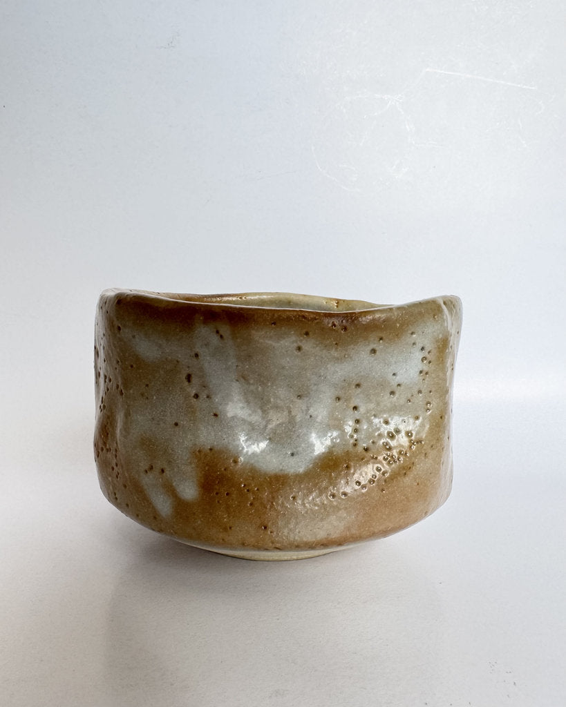 Studio Chawan 1989 | Natural Ash Glaze | Showa–Heisei Year | Dated Artist Cipher