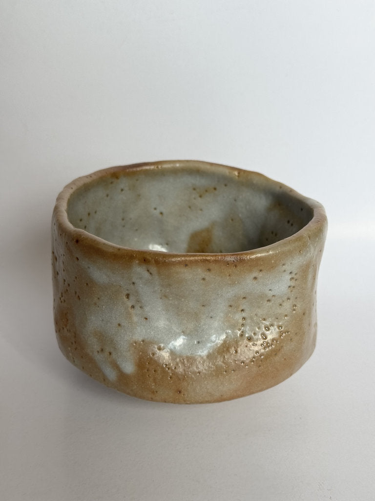 Studio Chawan 1989 | Natural Ash Glaze | Showa–Heisei Year | Dated Artist Cipher