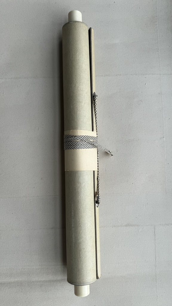 Vintage Japanese Kakemono Scroll Zen Monk Ryokan Playing Children Dated 1989