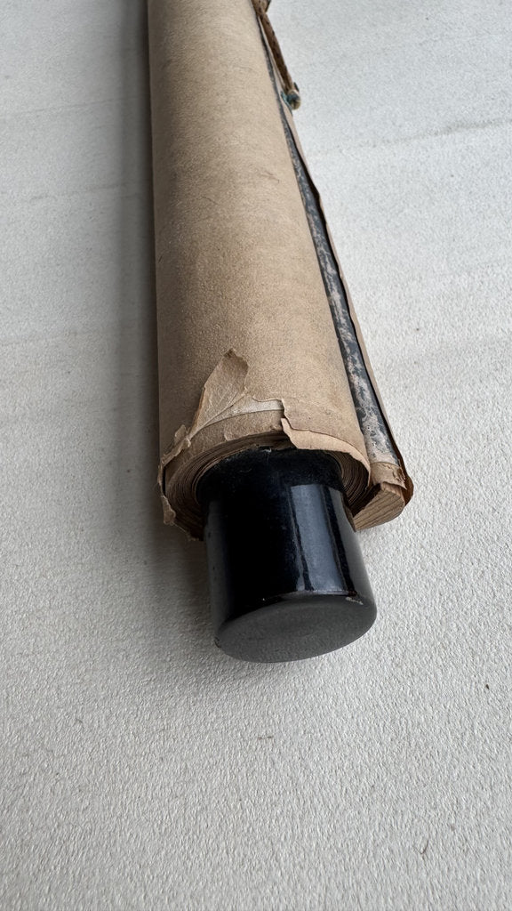 Vintage Japanese Zen Calligraphy Scroll Crane Mountain Poem Kakemono