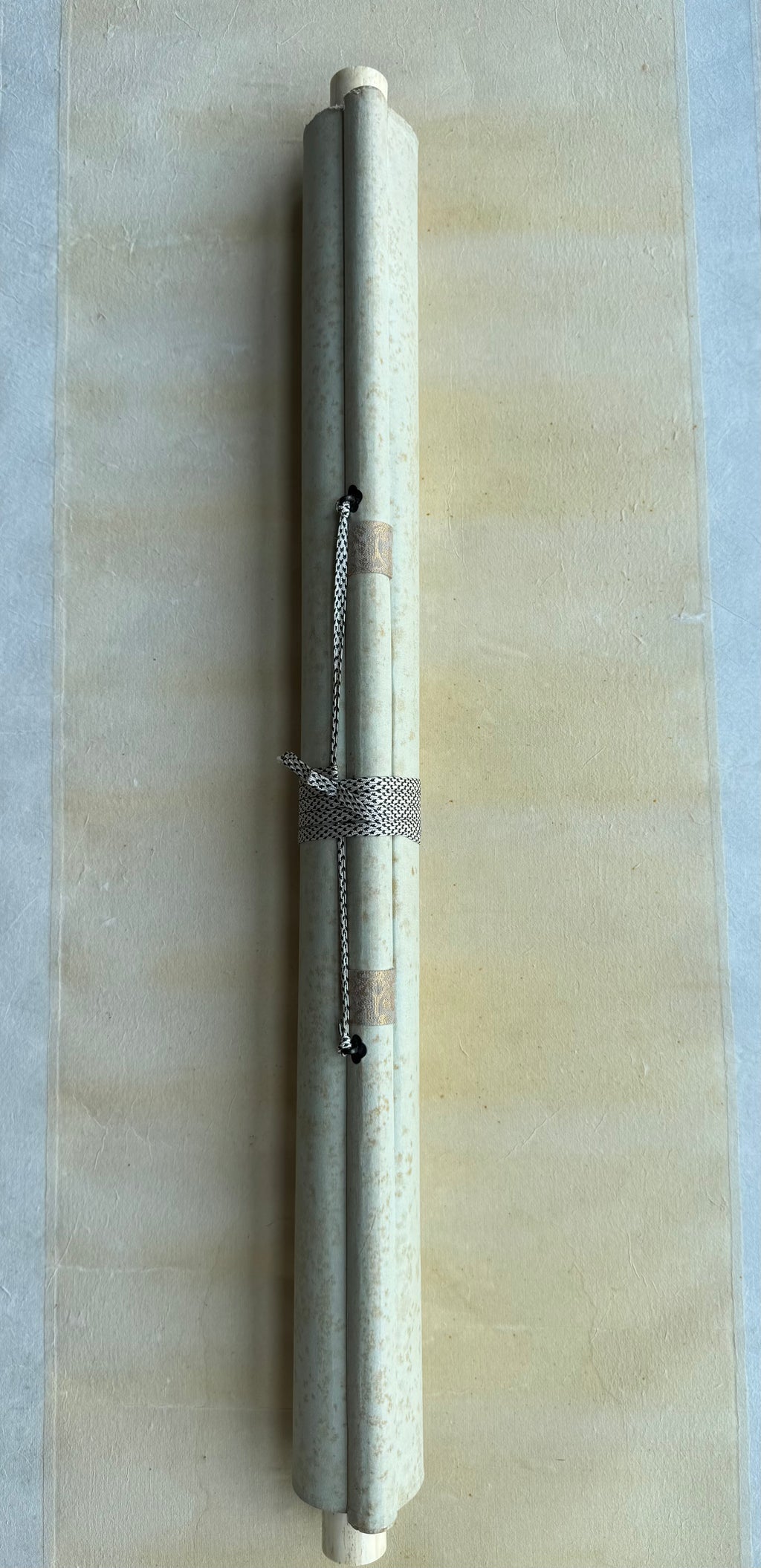 Traditional Japanese Kakemono: Fugu Pufferfish & "Pure Leisure" Calligraphy