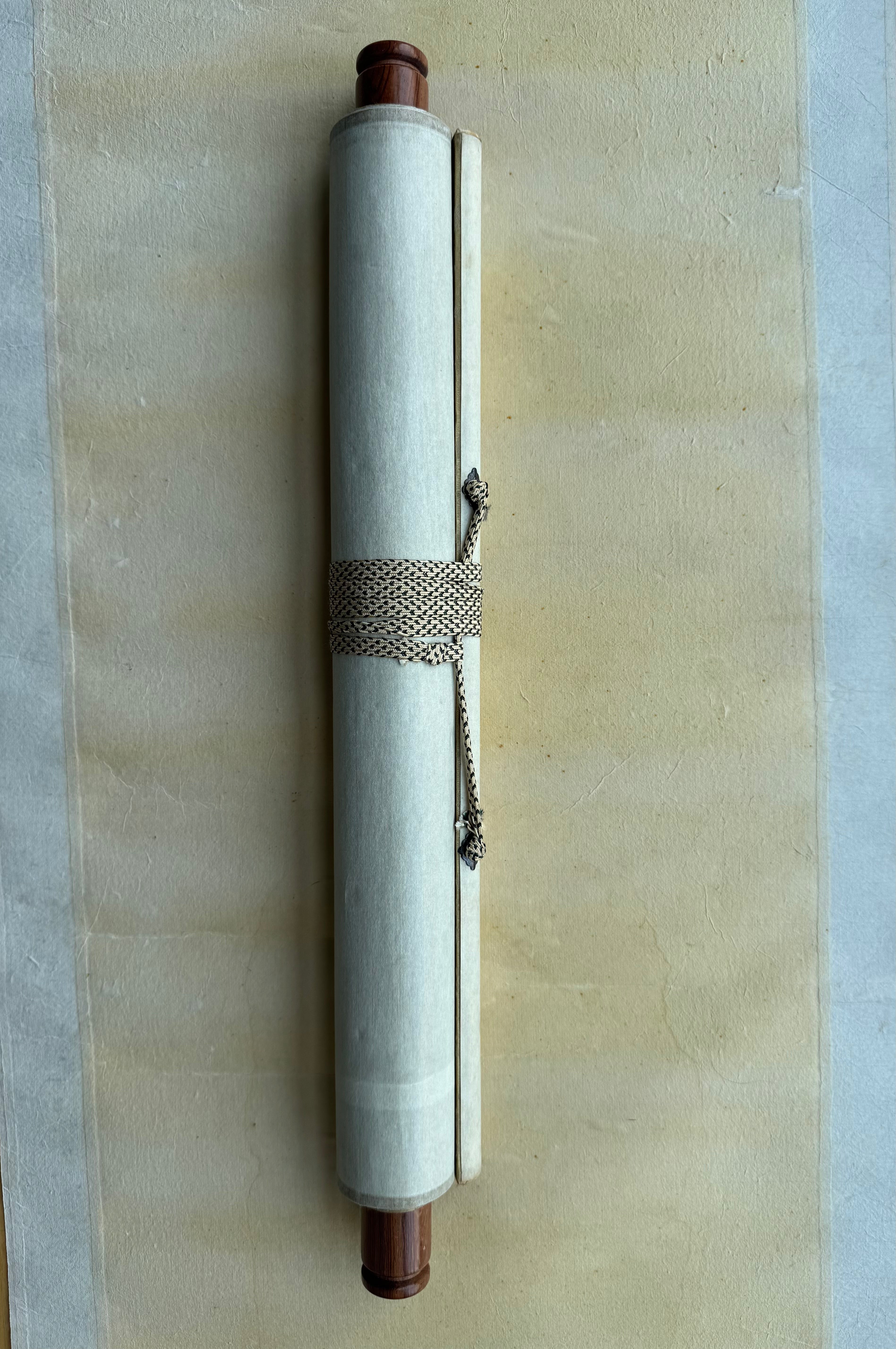 Vintage Japanese Kakemono Crane & Waka Calligraphy - Autumn Poetry Hanging Scroll