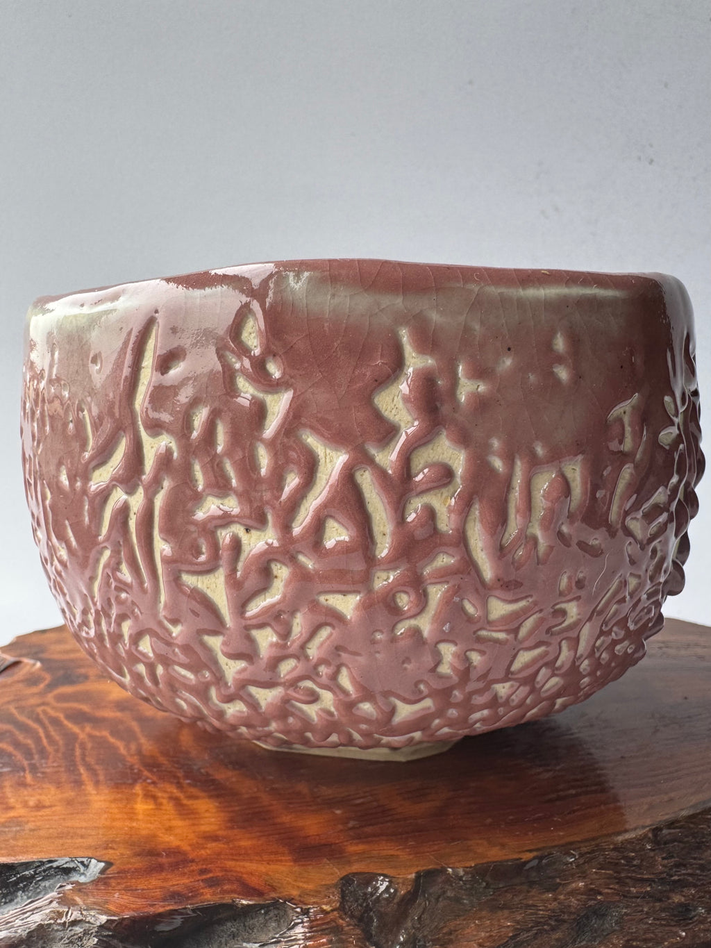 Vintage Oni Hagi Chawan – Handcrafted Japanese Hagi-Yaki Tea Bowl, Wabi-Sabi Ceramic Art