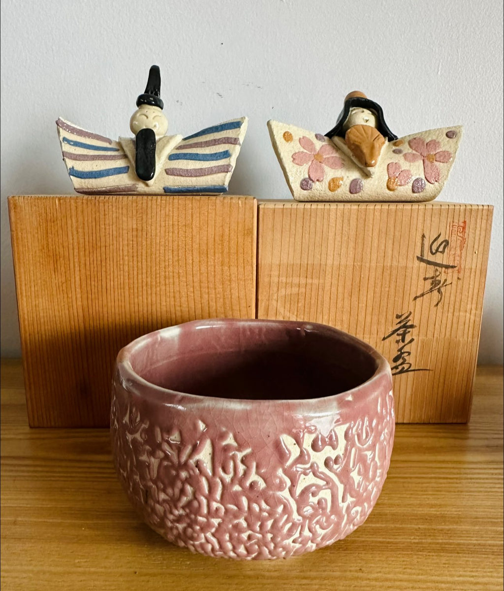 Authentic Oni Hagi Chawan – Handcrafted Japanese Hagi-Yaki Tea Bowl, Wabi-Sabi Ceramic Art