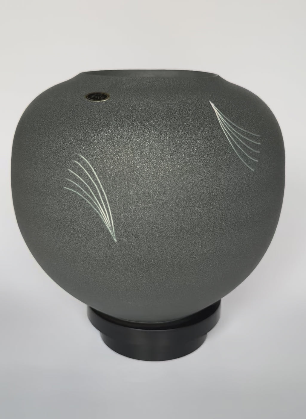 Wabi-Sabi Gray Ceramic Vase
