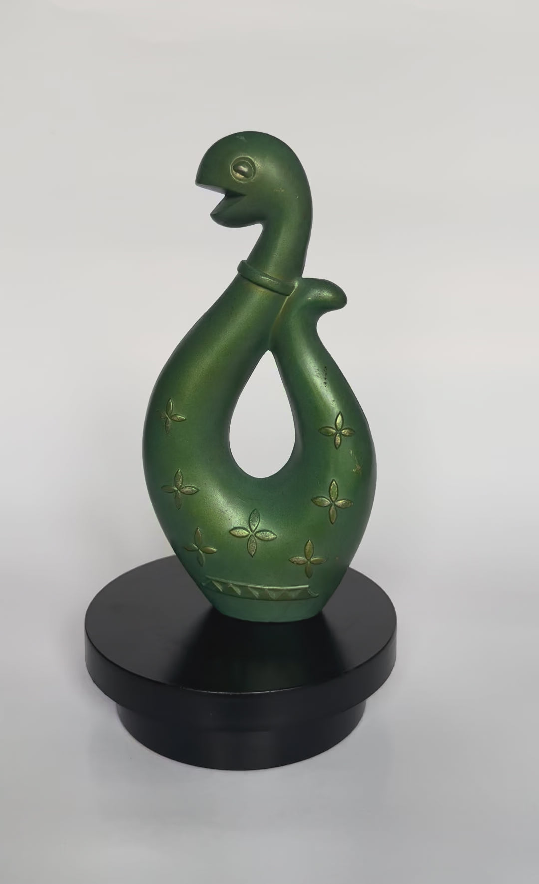 Japanese Bronze Snake Sculpture – Symbolic Serpent Statue for Protection & Prosperity
